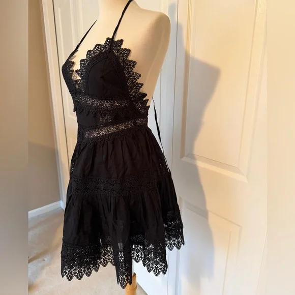 Charo Ruiz Black Lace Detail dress - Picture 3 of 5
